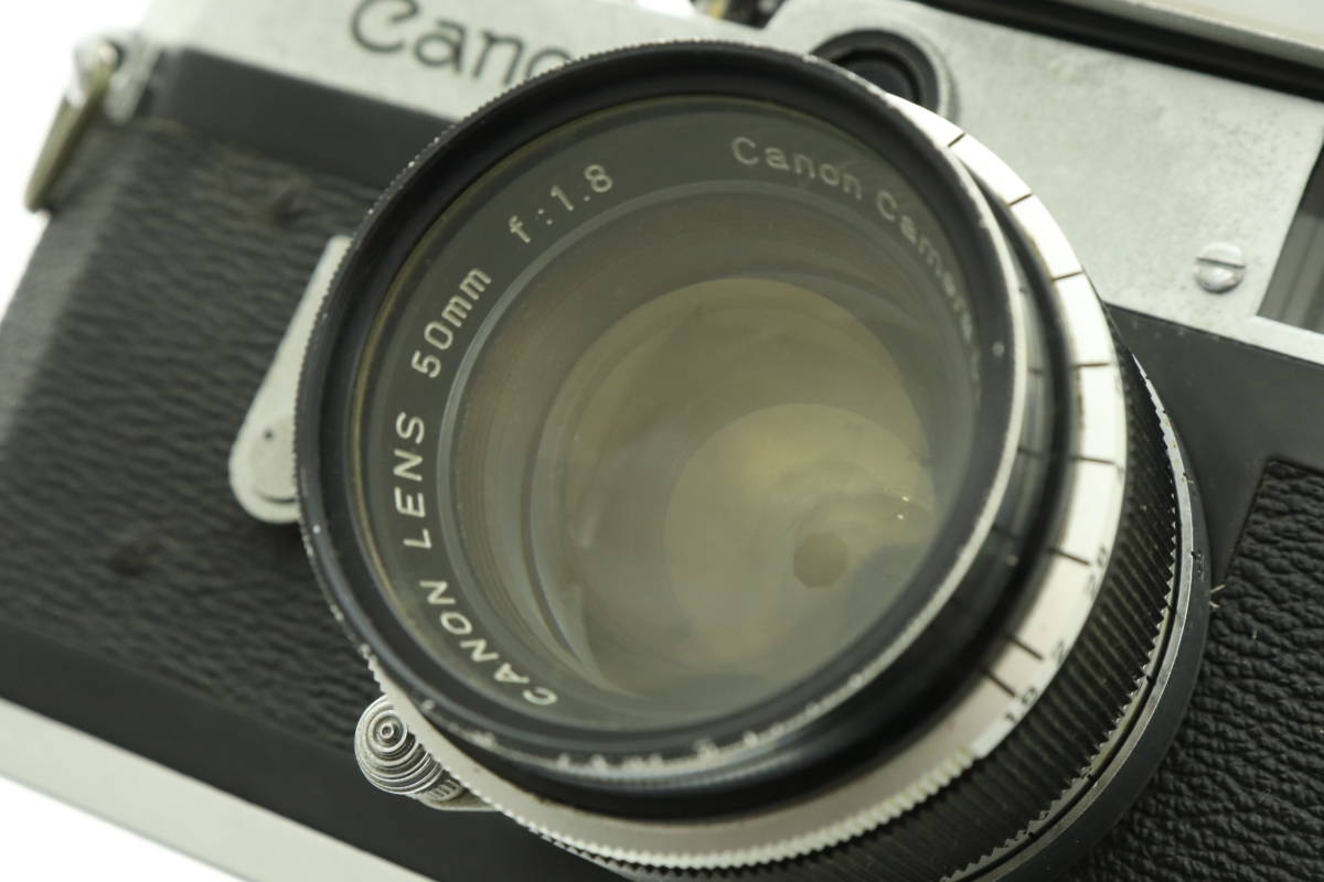 VMPD4-38-17 CANON キャノン フィルムカメラ CAMERA COMPANY レンズ 50mm f:1.8 ケース付き 動作未確認 ジャンク_画像4