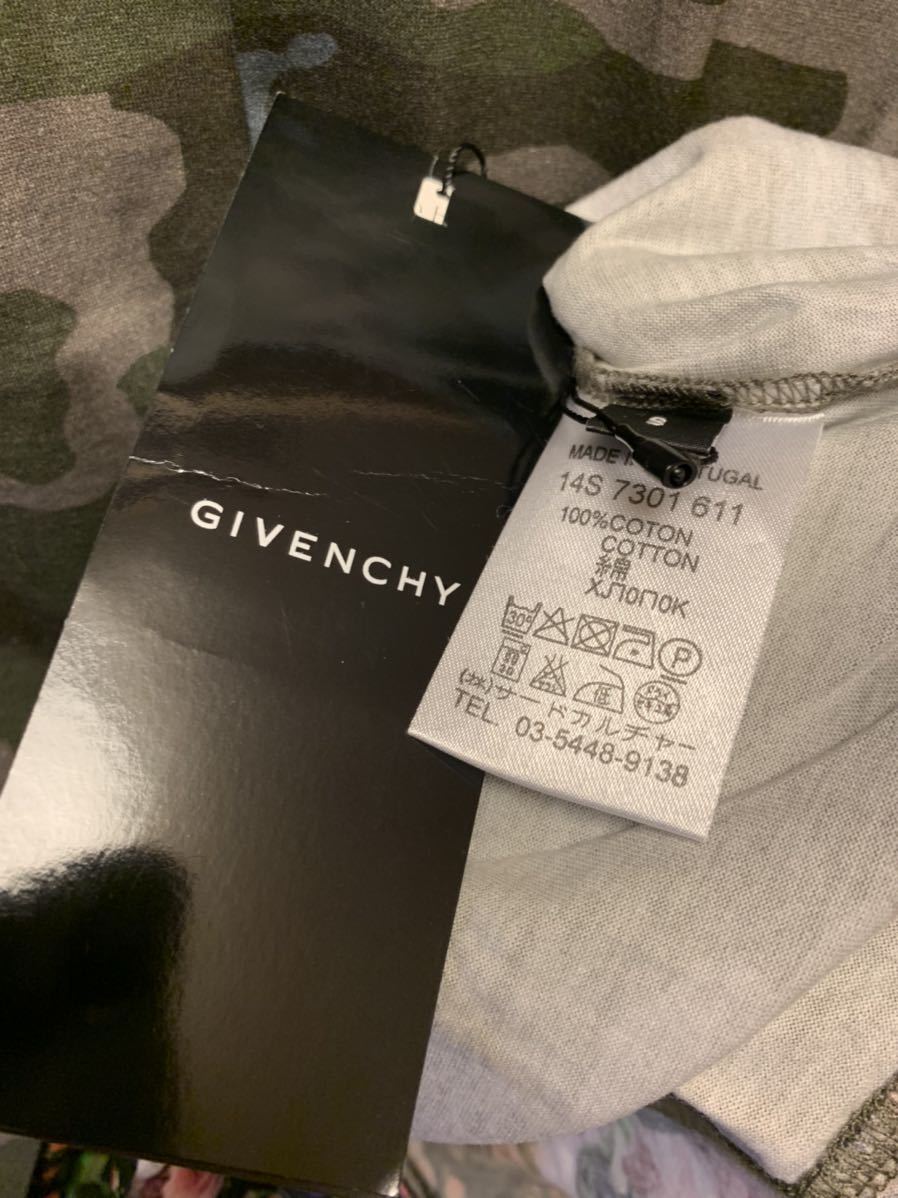 正規未使用 14SS GIVENCHY ジバンシー ジバンシィ 迷彩 花柄 レイヤード Tシャツ カットソー S ■品番 14S7301611_画像3