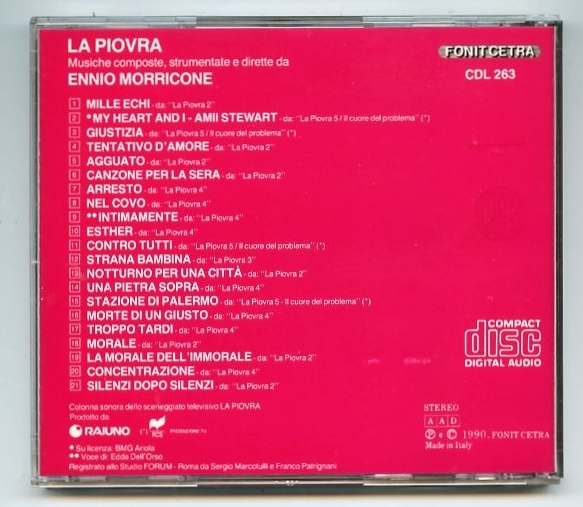 ●廃盤レア「La piovra」エンニオ・モリコーネ_画像2