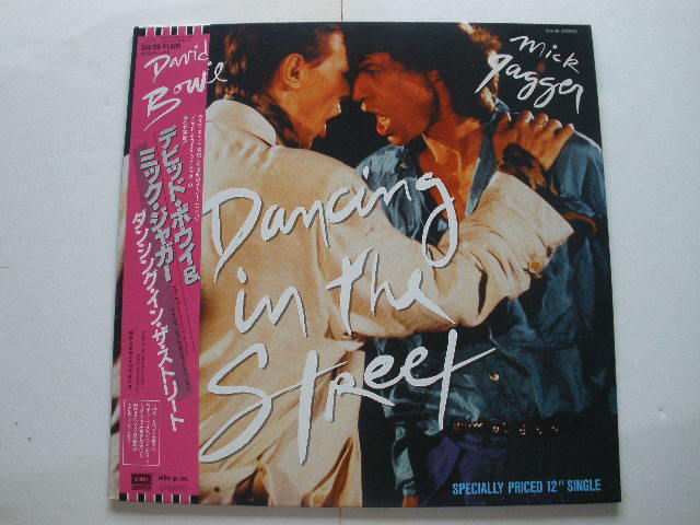 ◆12インチ Mick Jagger David Bowie / Dancing In The Street ミック・ジャガー&デヴィッド・ボウイ帯付_画像1