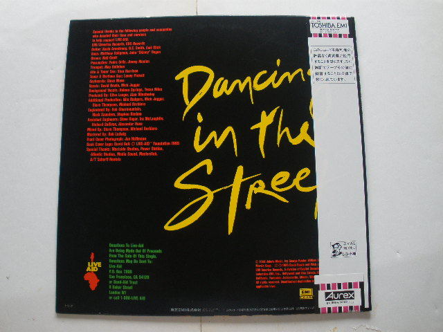 ◆12インチ Mick Jagger David Bowie / Dancing In The Street ミック・ジャガー&デヴィッド・ボウイ帯付_画像2