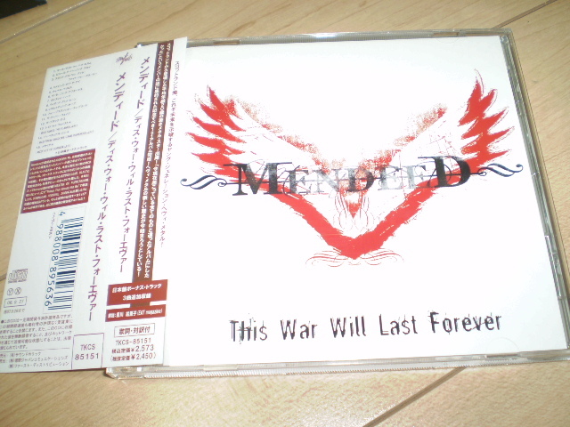 ○国内盤帯付!Mendeed / This War Will Last Forever*メタルコアメロデスデスメタルスラッシュ_画像1