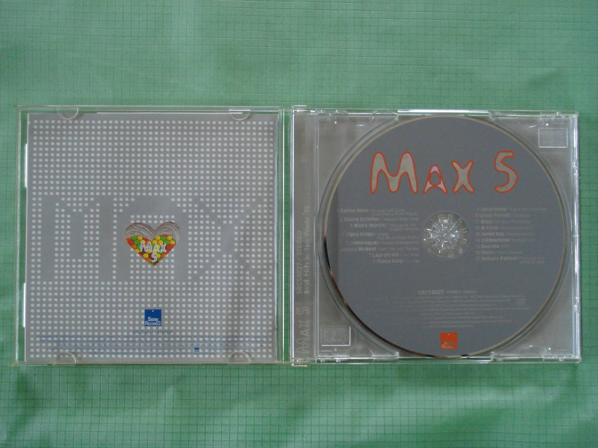 MAX5　ＢＥＳＴ ＨＩＴＳ ＩＮ ＴＨＥ ＷＯＲＬＤ ’９８　ベスト ヒッツ イン ザ・ワールド '98　♪ V.A.