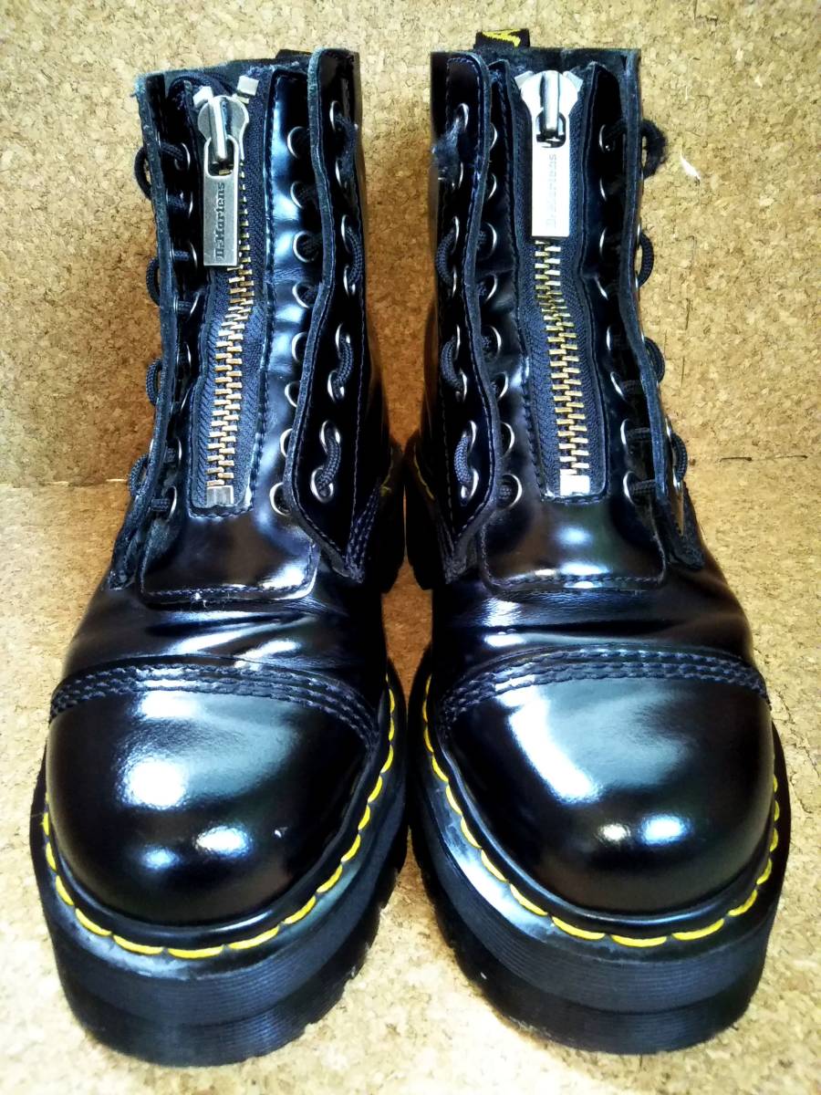 【Dr.MARTENS】ドクターマーチン シンクレアフロントジップ8ホールジャングルブーツ UK6 (24.5cm )SINCLAIR SMOOTH JUNGLE BOOT_画像9