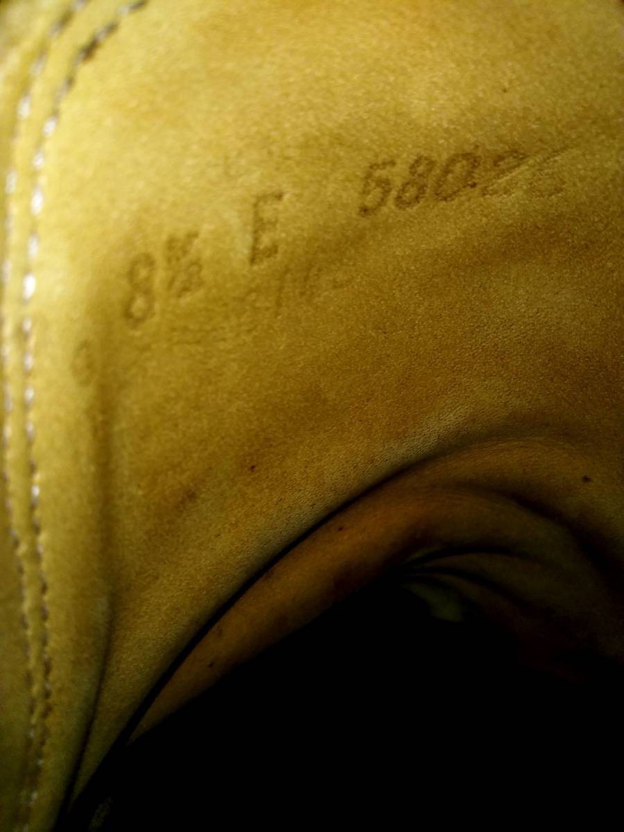 [RED WING] Red Wing 8148 8.5E (26.5cm) Romeo side-gore tongue rough out suede records out of production 90 period Vintage rare rare 