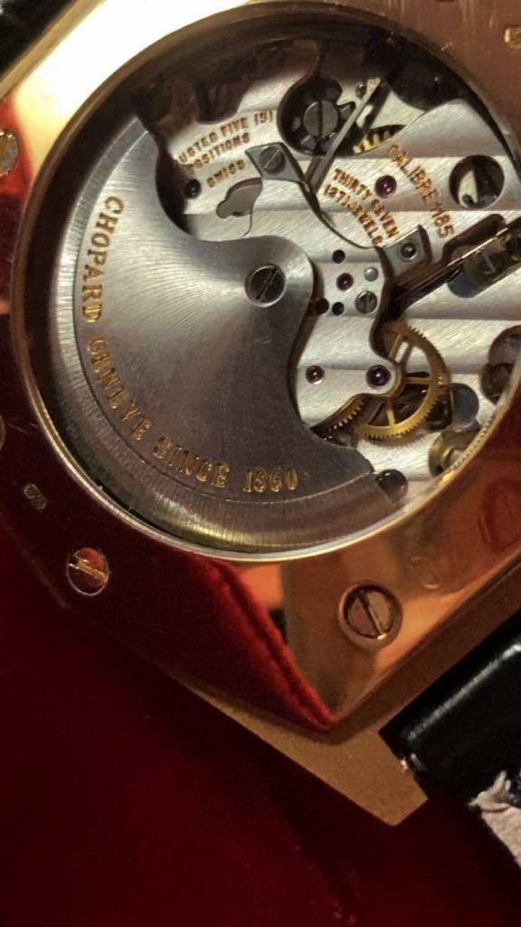 正規品ショパールクロノグラフ高級腕時計CHOPARD定価430万18K製紳士用ロイヤルオークオフショアノーチラスビックバン付属品完備美品_内部の機械も全て一つ一つ手作業で研磨