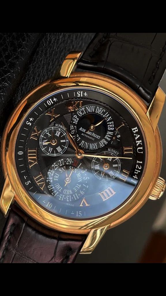 正規品オーデマピゲJULESAUDEMARSジュールオーデマ43ミリ腕時計AUDEMARSPIGUET極美品18K製ROSEGOLDロイヤルオークオフショア定価2000万円_画像2
