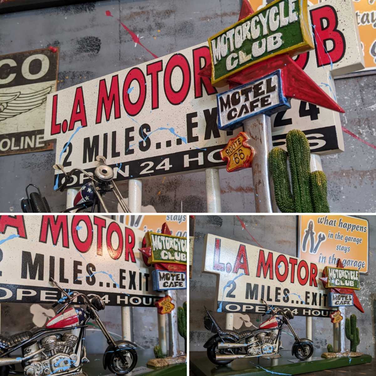 Old アメリカン Style/HOLLYWOOD SIGN デコ/（L.A. MOTOR CLUB ）#ロードサイン#アメリカンな部屋作り#カリフォルニアスタイル#ガレージ_画像8