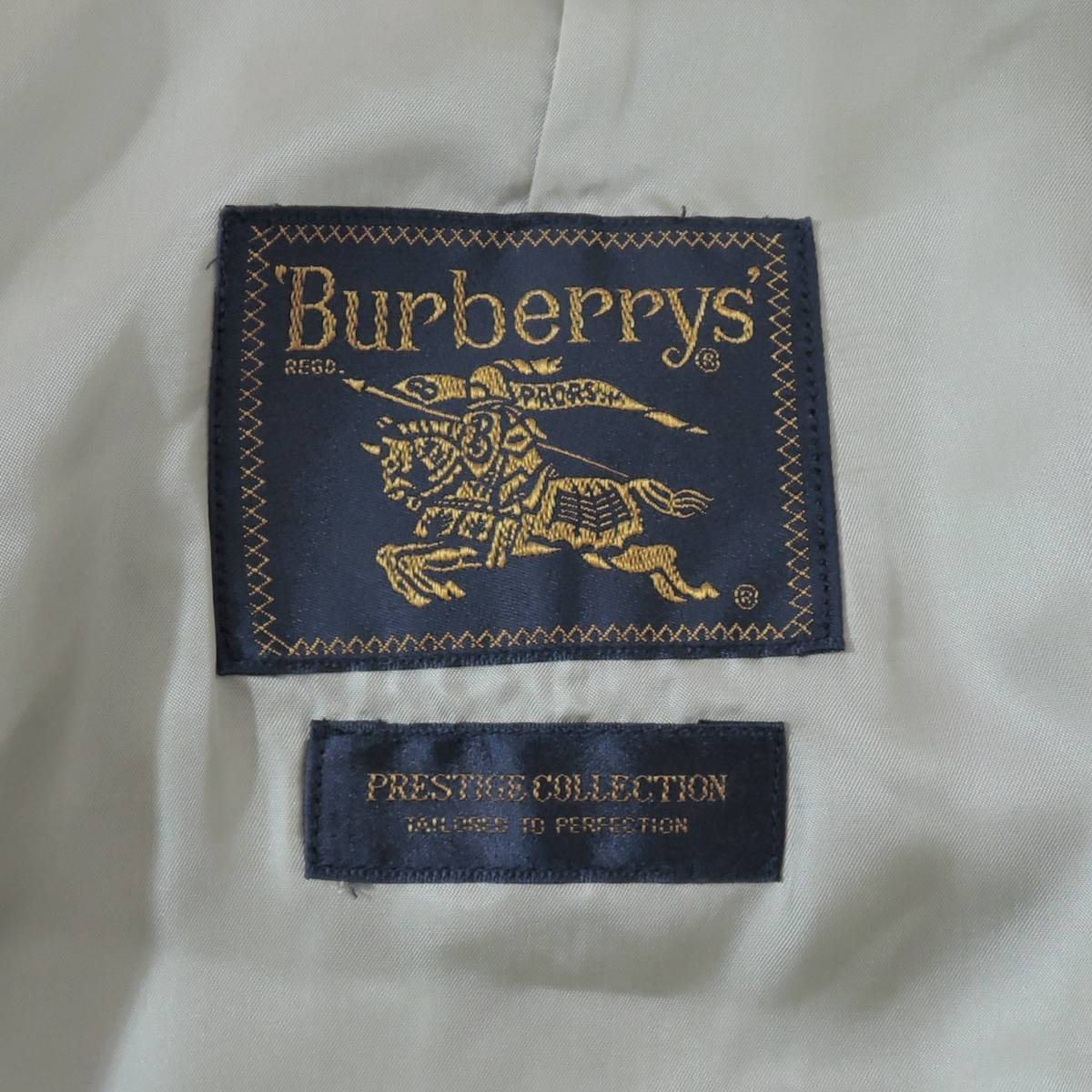 希少 vintage バーバリー プレステージ コレクション Burberrys シルク100% トレンチコート レディース 9AR ヴィンテージ 6691 3