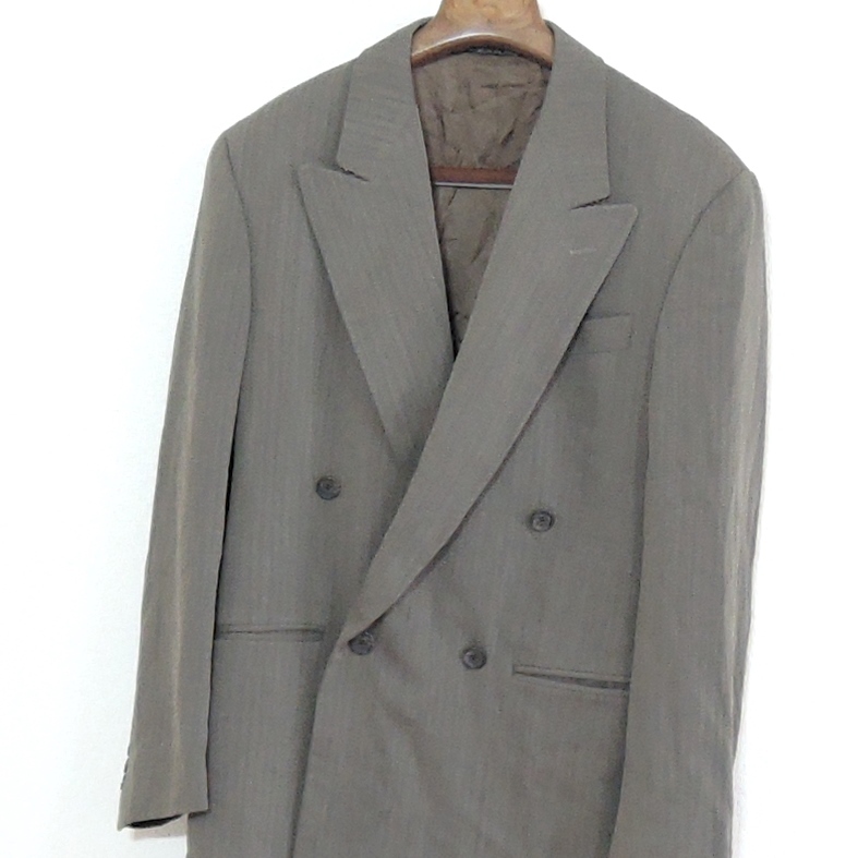 vintage Fendi FENDI CLUB Italy made wool double tailored jacket men's 46 Vintage 6668