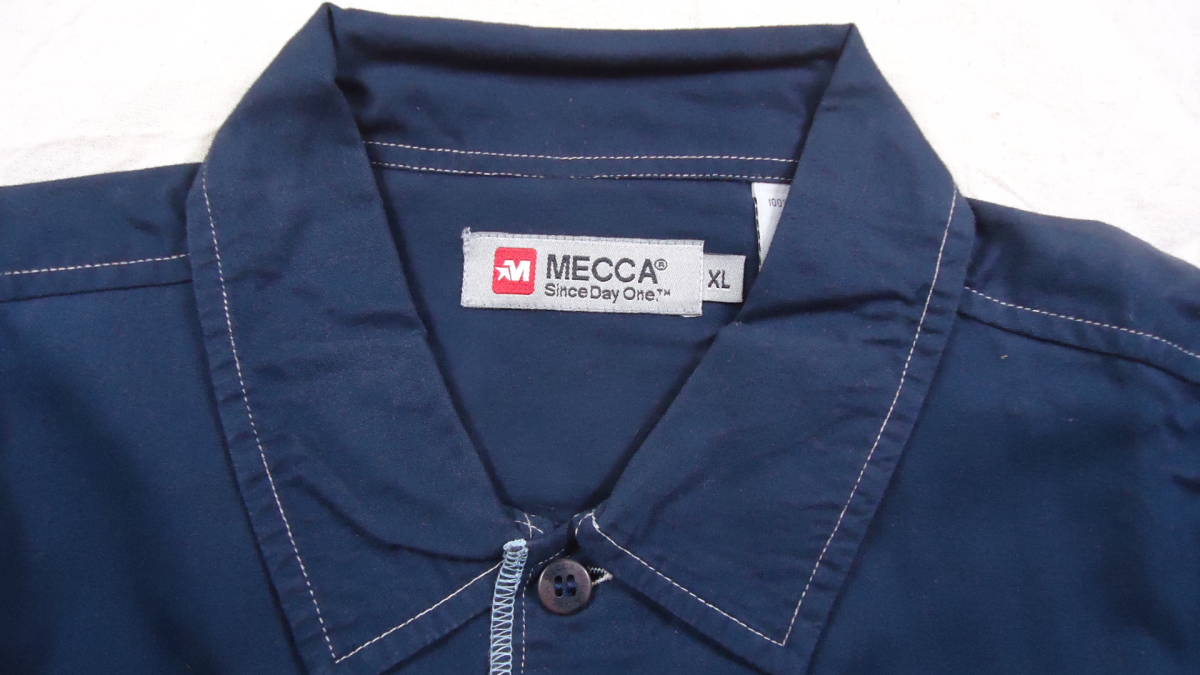 MECCA 旧モデル 長袖 シャツ 紺 XL 半額以下 60%off メッカ HIPHOP レターパックプラス おてがる配送ゆうパック 匿名配送 aa_画像8