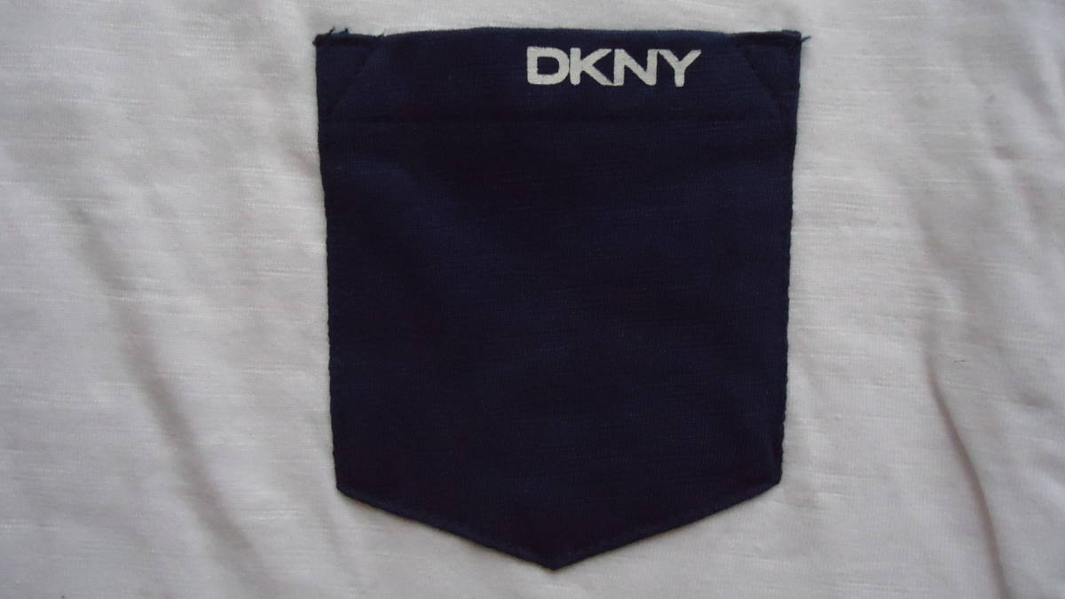 DKNY Jeans 子供用 半袖 ラグランTシャツ 白/紺 4(110) %off ディー・ケー・エヌ・ワイ 半袖 ラグラン Tシャツ レターパックライト_画像4