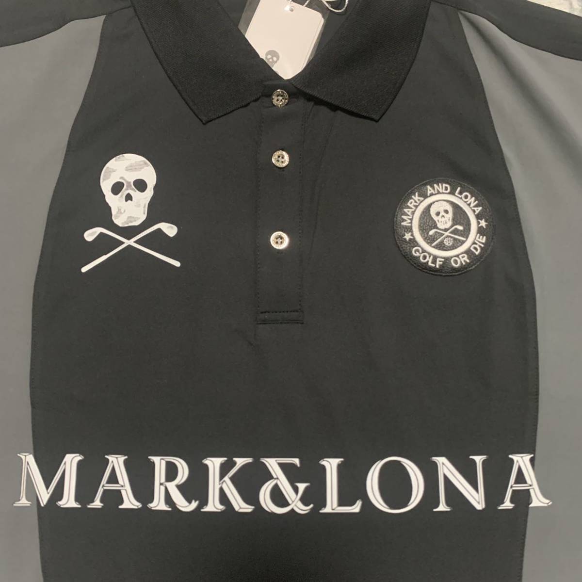 新作 MARK&LONA マーク＆ロナ 半袖ゴルフポロシャツ XLサイズ(シャツ 