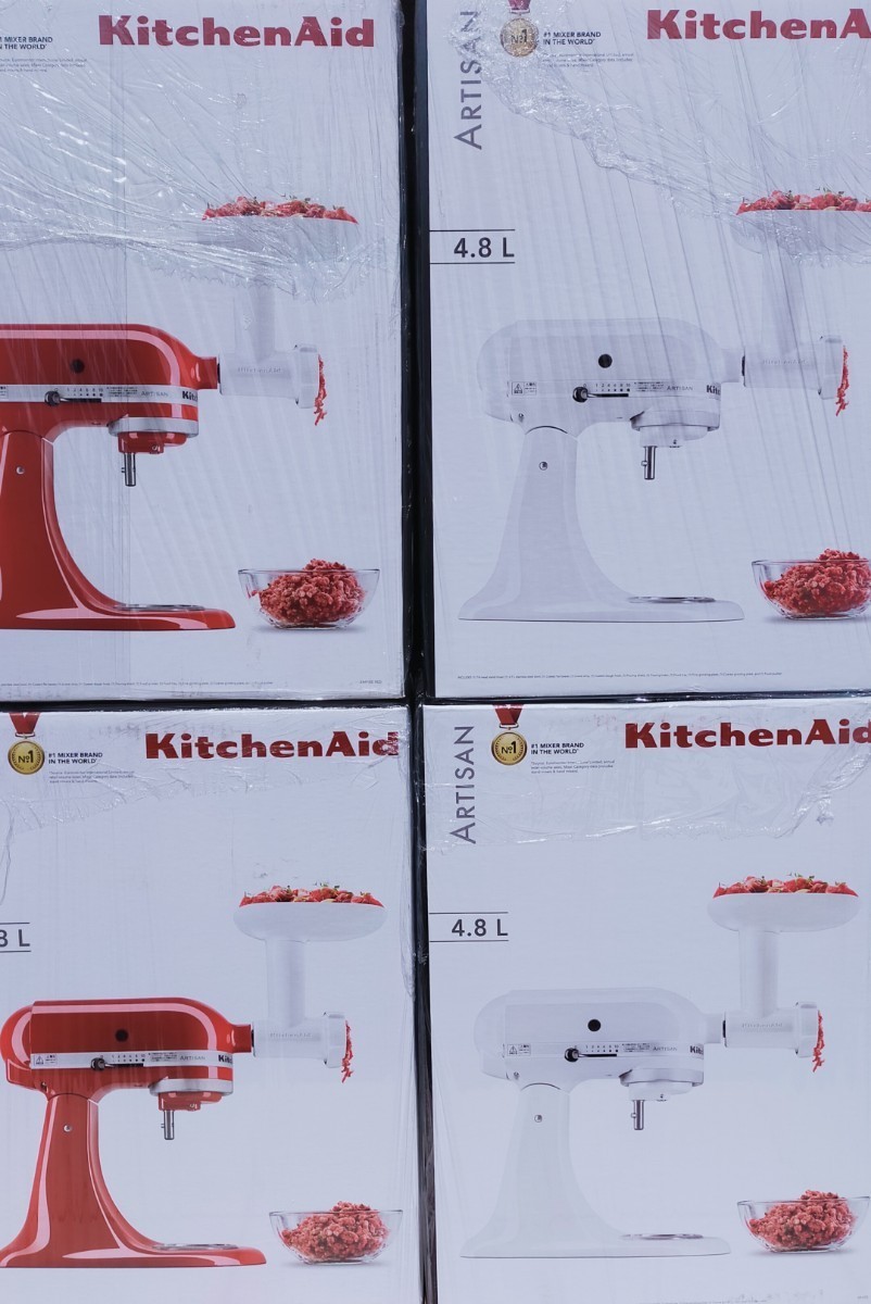 キッチンエイド Kitchen Aid アルチザン スタンドミキサー4.8L ボウル・フードグラインダー・注入用カバー付き 