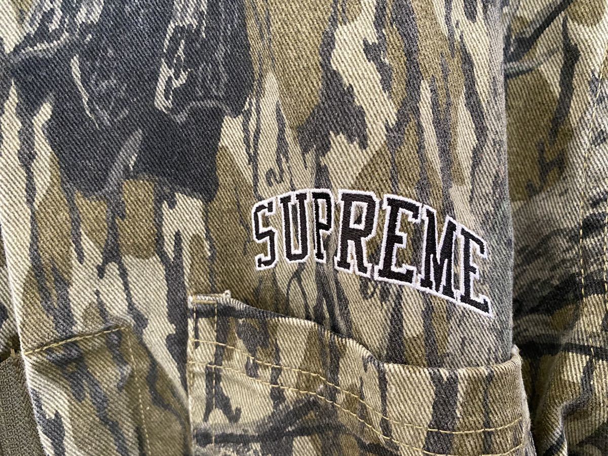 シュプリーム supreme 迷彩 作業服 オーバーオール ツナギ Sサイズ