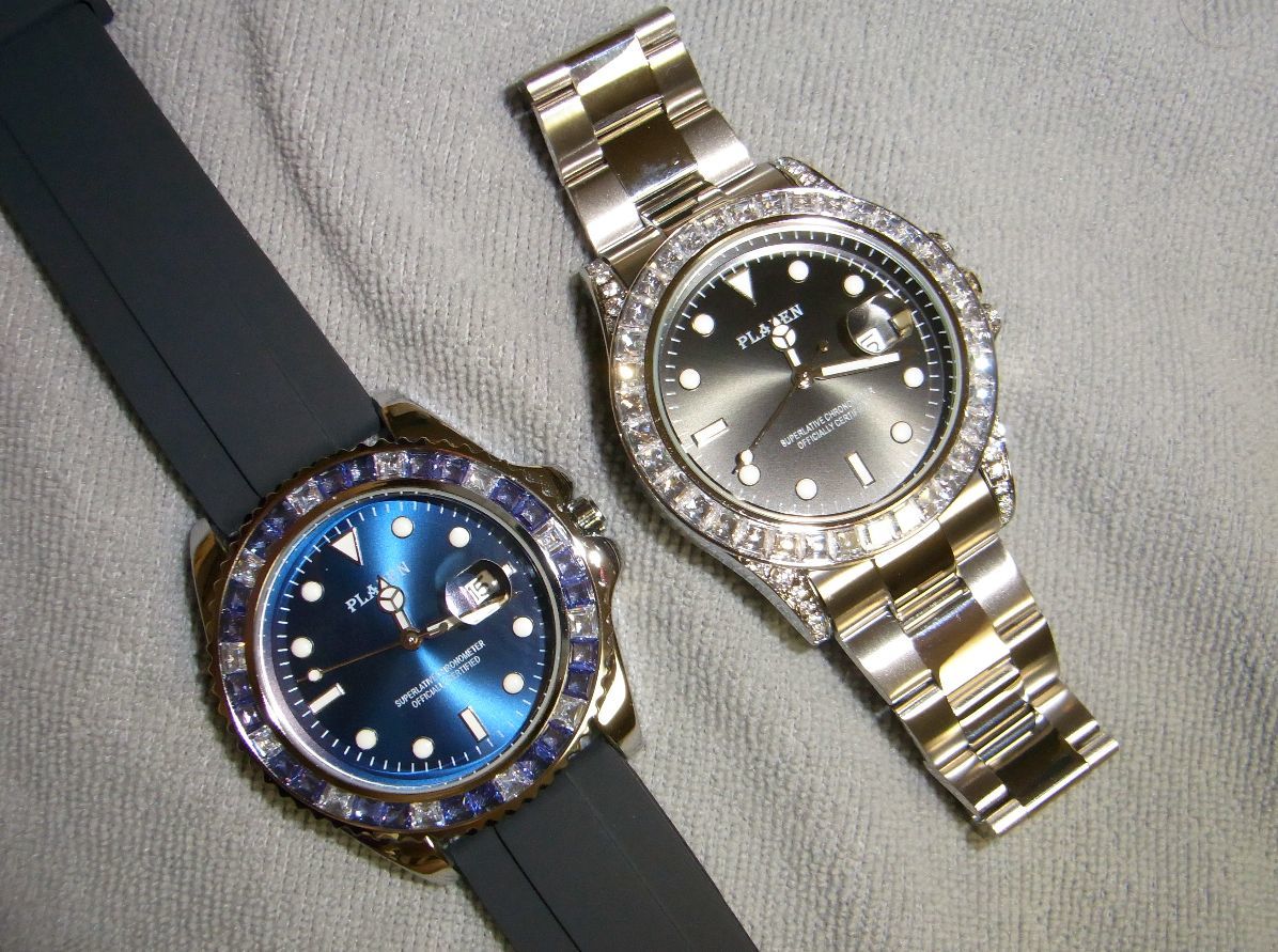 ◆高級腕時計　お買い得な2本セット　ブリンブリン◆パヴェ　宝飾腕時計◆美しいかがやき◆スポーティー　エレガント◆_画像6