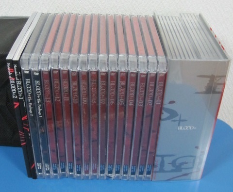 DVD■ BLOOD+　全13巻 初回版　全巻収納BOX付　完全生産限定版 ステッカー 冊子 特典ディスク メタリックジャケット ブックレット