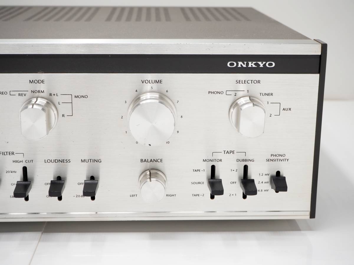 ONKYO Integra A-755mkII/70 プリメインアンプ 整備済動作品 当時69 800円 70年代国産ヴィンテージ機器 オンキョー