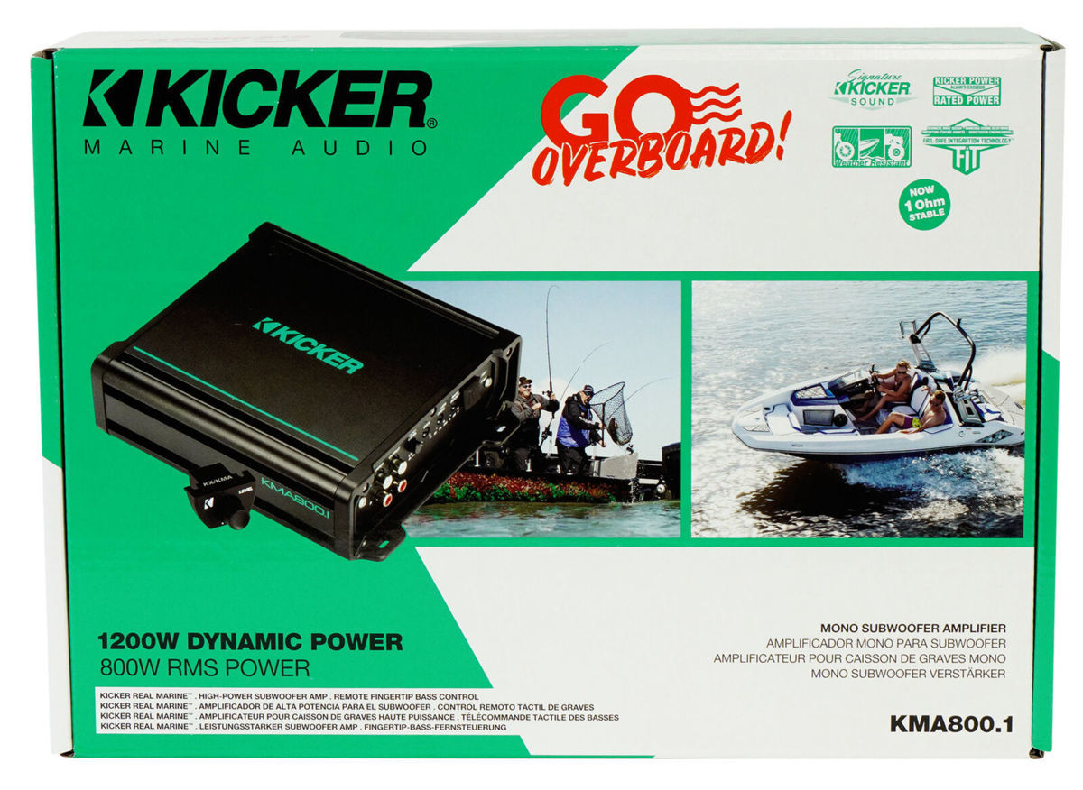 ■USA Audio■キッカー Kicker KMA800.1（48KMA8001）1ch Class D マリングレード●保証付●税込_画像8