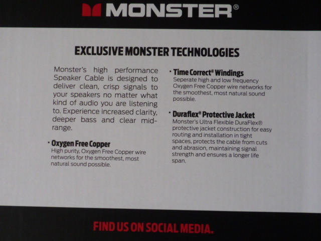 □USA Audio□モンスター Monster Cable M600S18 ○18ゲージスピーカー