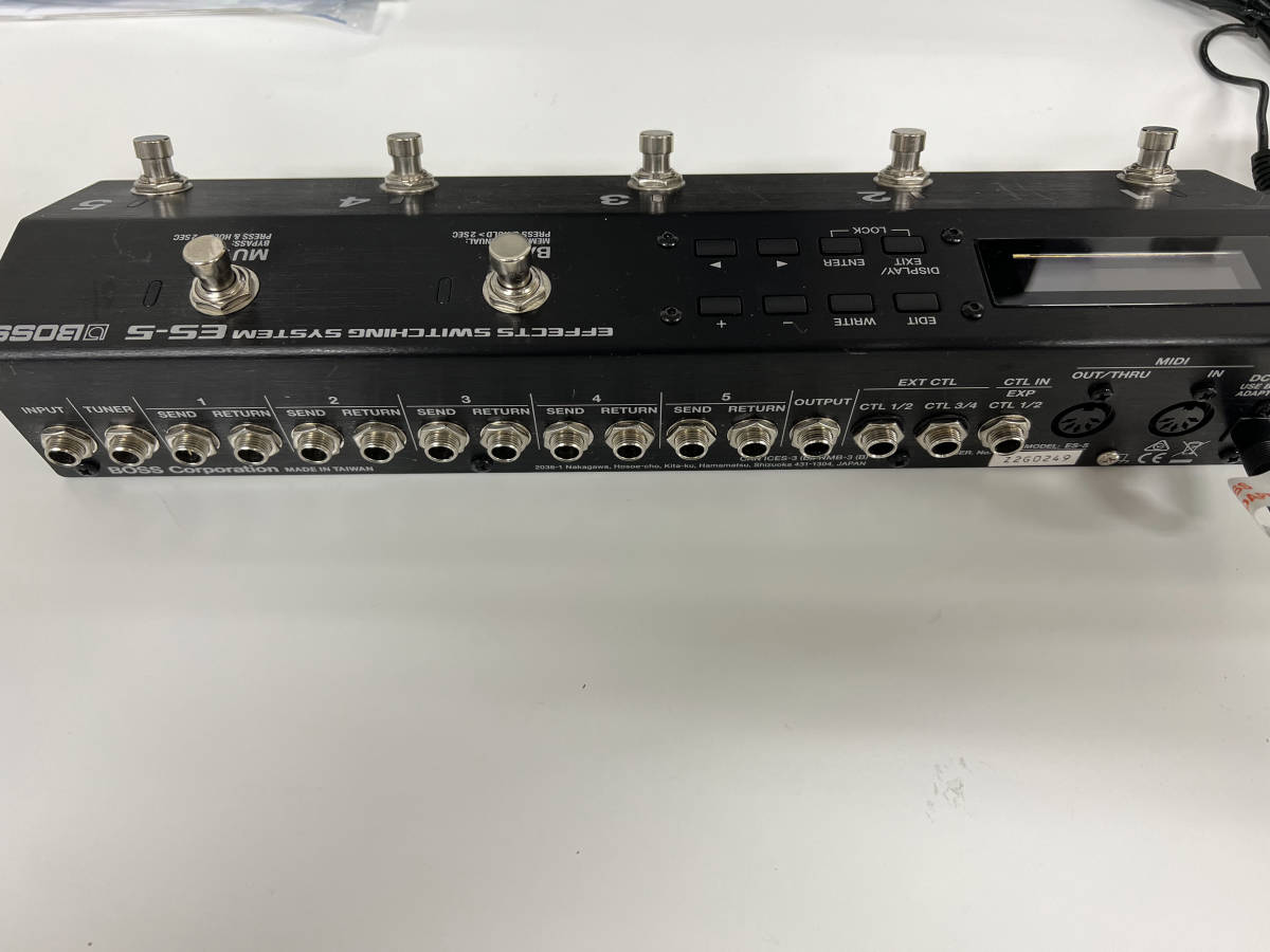 BOSS ES-5 EFFECT SWITCHING SYSTEM スイッチャー 楽器、器材 BOSS ES-5 EFFECT SWITCHING SYSTEM スイッチャー 楽器、器材