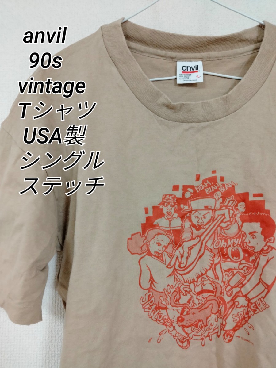 anvil 90s vintage USA製 Tシャツ シングルステッチ