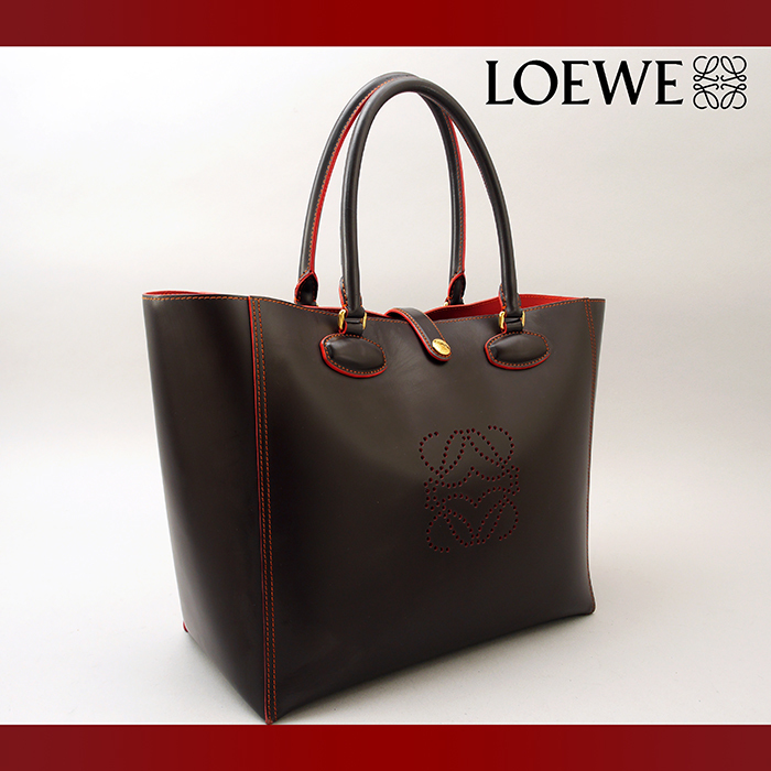 美品⭐︎ ロエベ LOEWE アナグラム レオ バッグ ショルダー トート