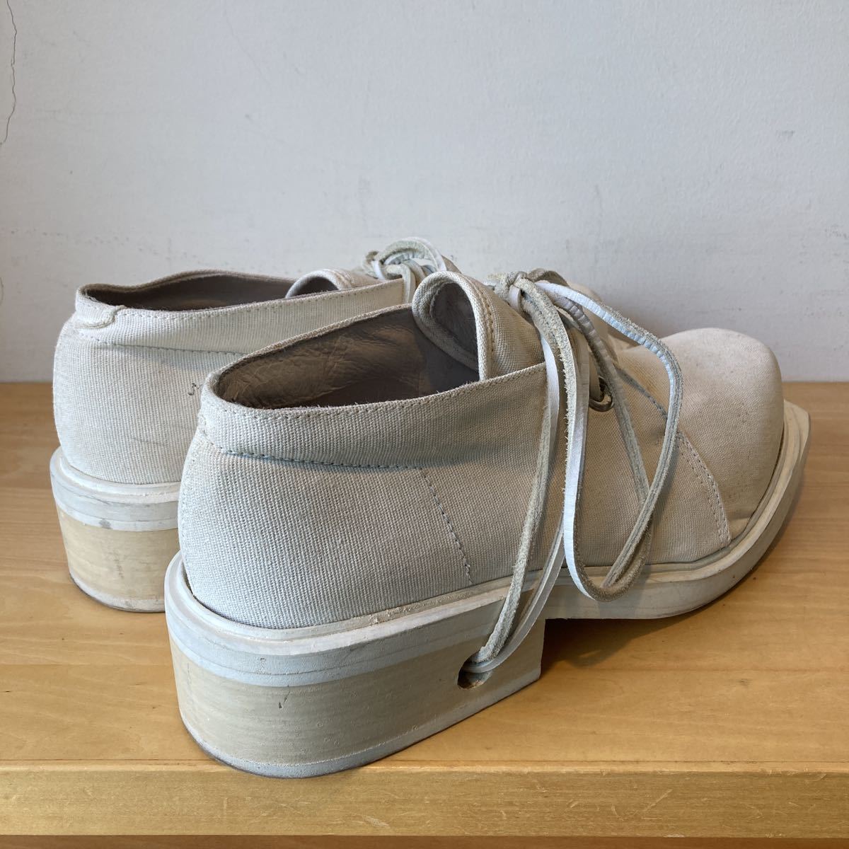 DIRK BIKKEMBERGS Dirk Bikkembergs 43 canvas lace up shoes парусина Vintage Anne towa-p6 архив white белый 