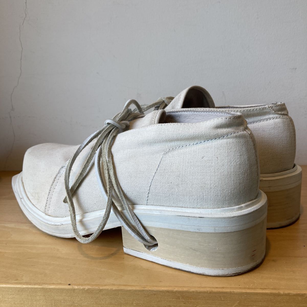 DIRK BIKKEMBERGS Dirk Bikkembergs 43 canvas lace up shoes парусина Vintage Anne towa-p6 архив white белый 