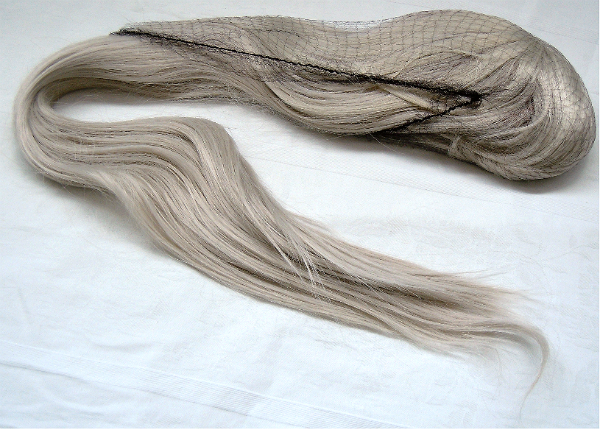  белый серебряный. длинный распорка волосы - парик 90cm передний . есть костюмированная игра парик платина серебряный серебряный .