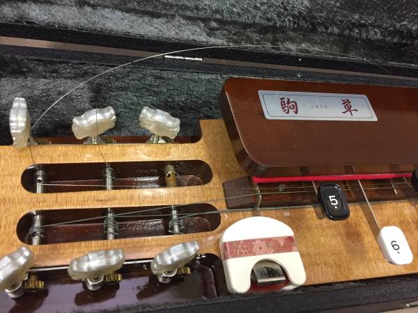  Taisho koto piece . hard case attaching string . torn ③ USED H1***