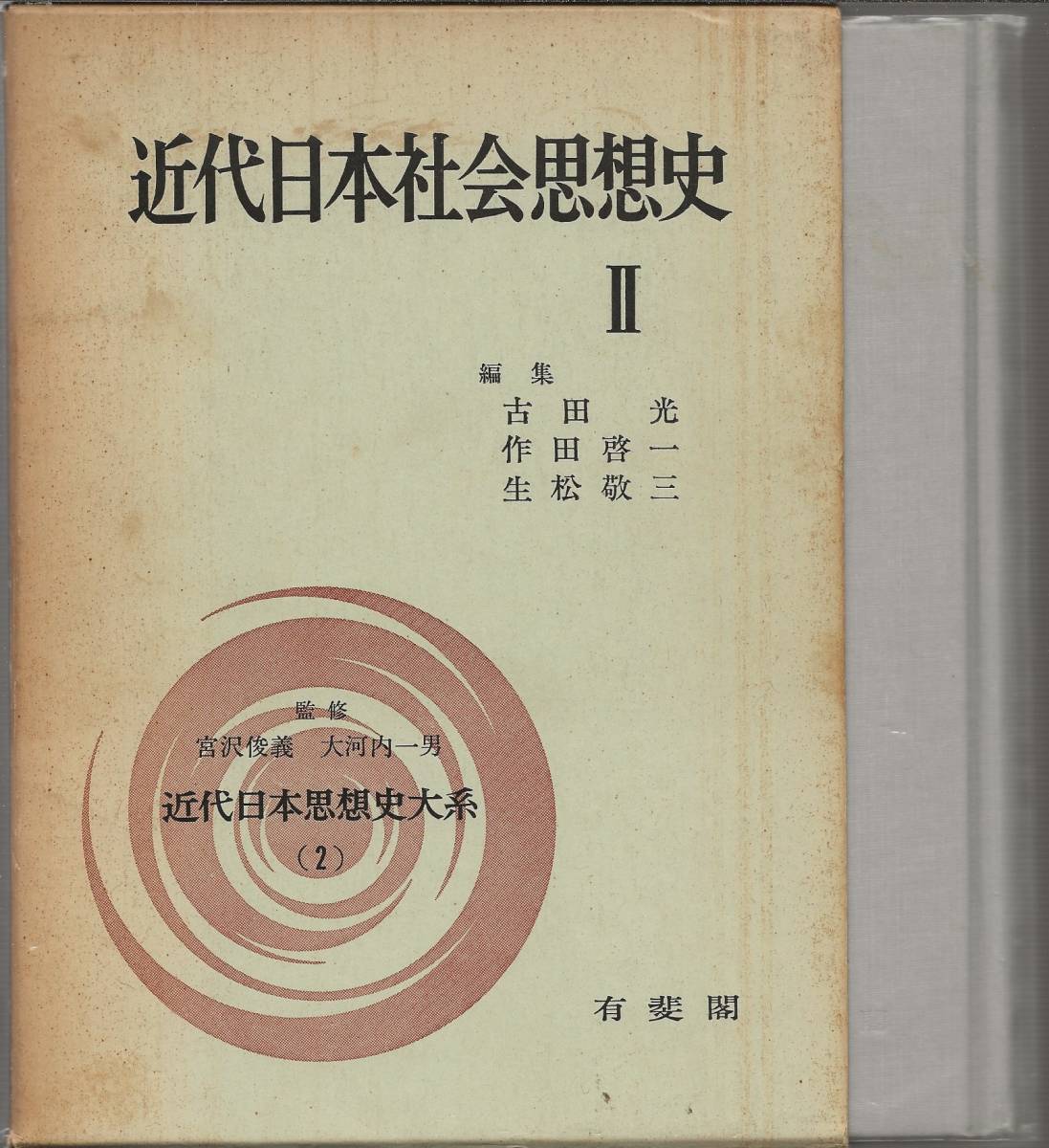 近代日本社会思想史Ⅱ　　　生松敬三・作田啓一・古田光編集　　有斐閣_画像1