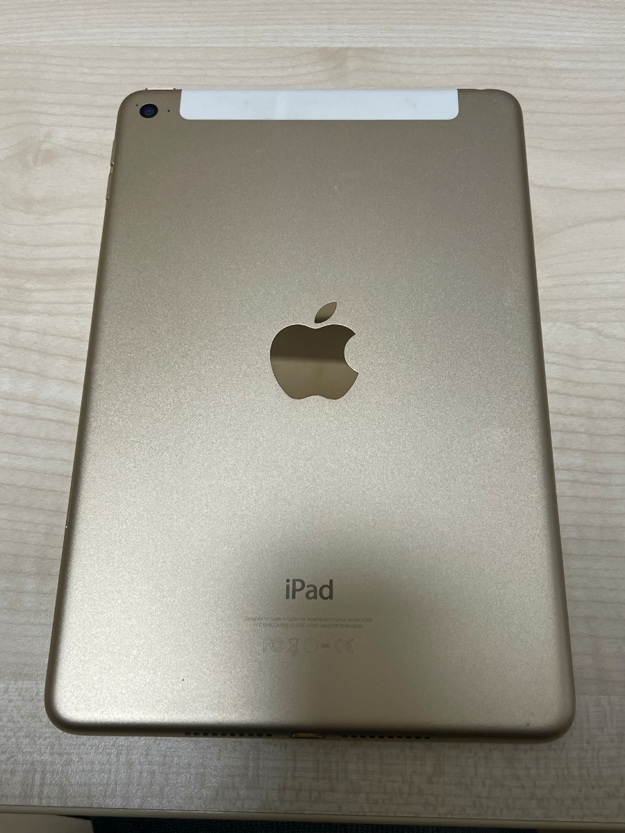 ios最新15 SIMフリー iPad mini 4 128GB ゴールド｜PayPayフリマ