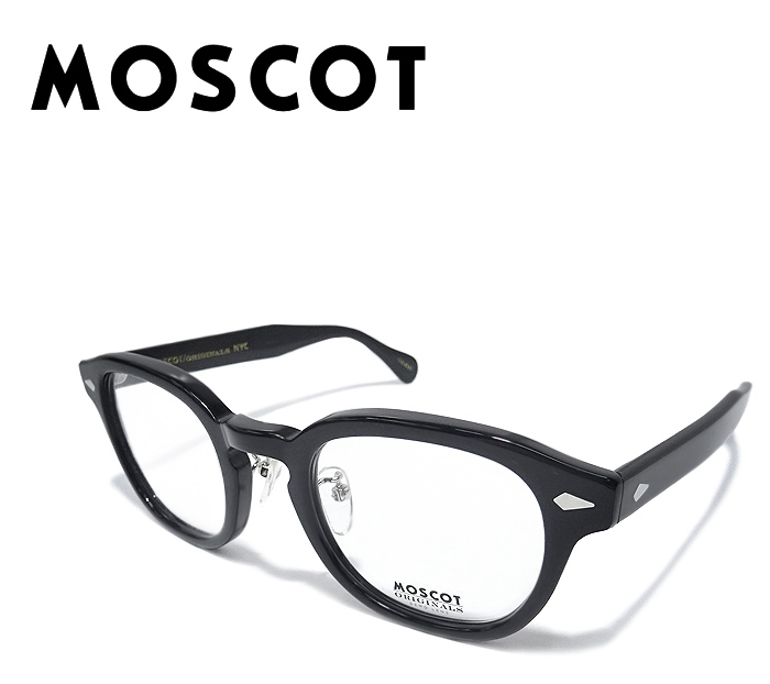 【送料無料】 モスコット MOSCOT LEMTOSH メガネフレーム 眼鏡 デモレンズ ウェリントン アイウェア ブラック レディース メンズ ケース付_画像1