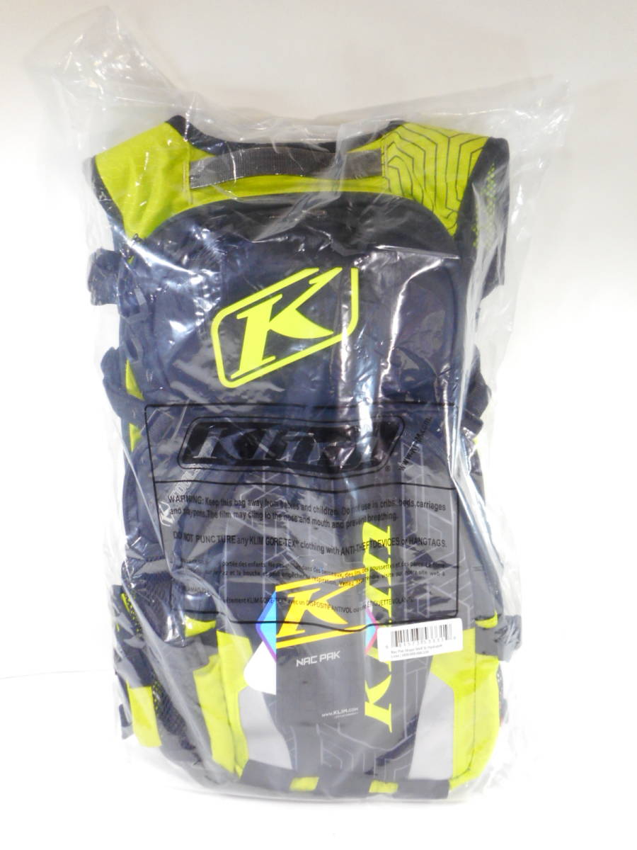 【新品未使用品】 Klim クライム NAC PAK ナック パック LIME ライム 13L リュック バックパック かばん_画像9