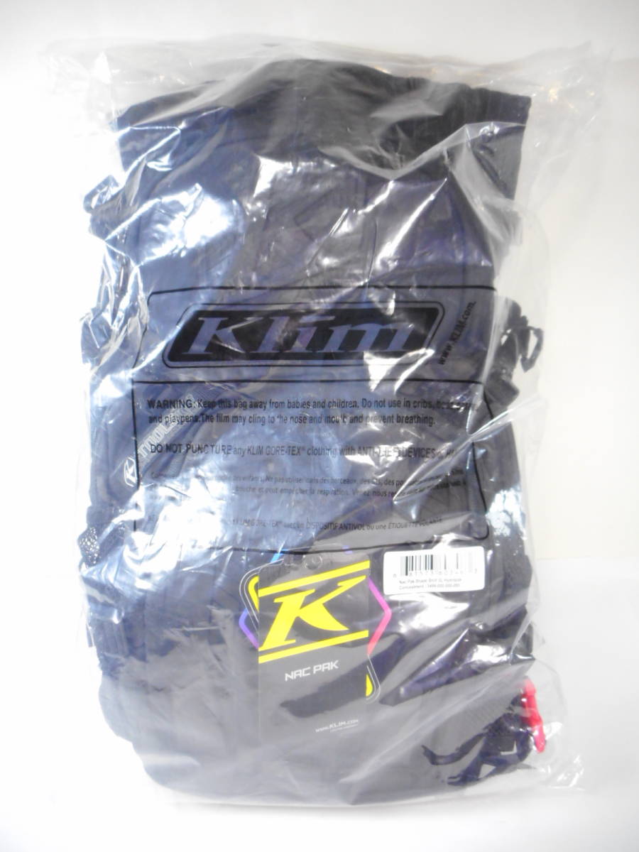 【新品未使用品・送料無料】 Klim クライム NAC PAK ナック パック CONCEALMENT BLACK 黒 くろ クロ 13L リュック バックパック かばん_画像3