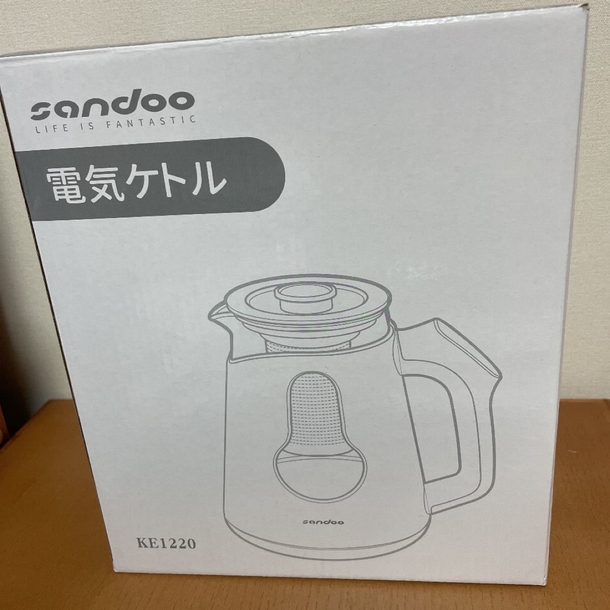Sandoo 温度調節 電気ケトル 1℃刻み 湯沸かしケトル  保温機能付き