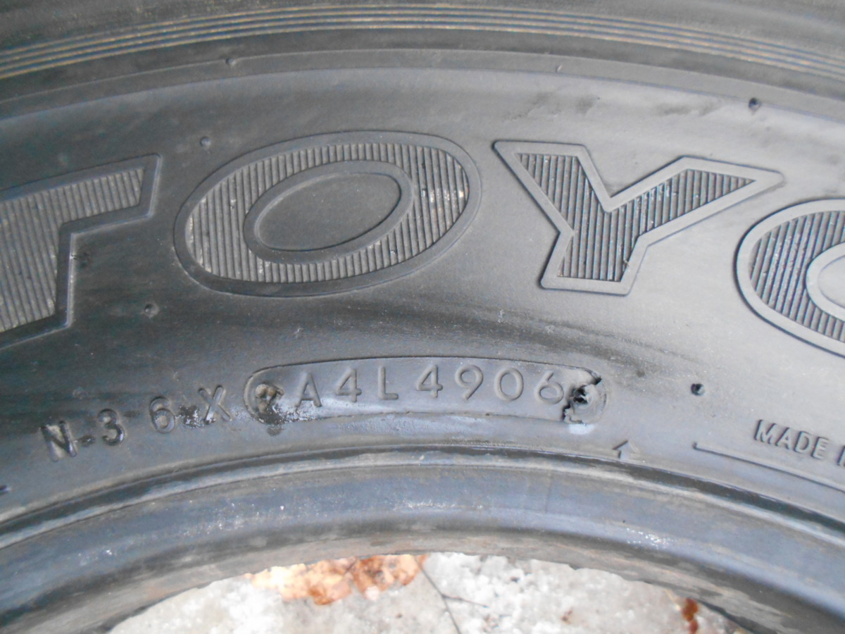 E994 205/80R17.5 夏2本セット サマータイヤ LT 120/118L 205/80-17.5 205-80-17.5 TOYO M637 チューブレス_画像7