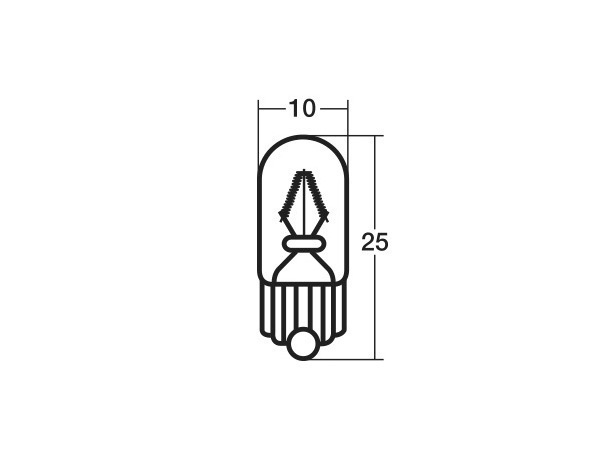 12V 1.7W T10 W2.1X9.5d ウェッジベース電球 WB121 スタンレー STANLEY 10個_画像3