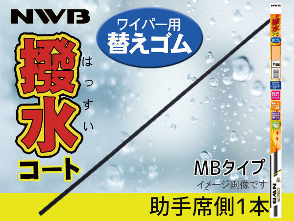 NWB 撥水ワイパー 替えゴム アコードツアラー CW1 CW2 H20.12～H25 助手席側 550mm 幅10mm_画像1