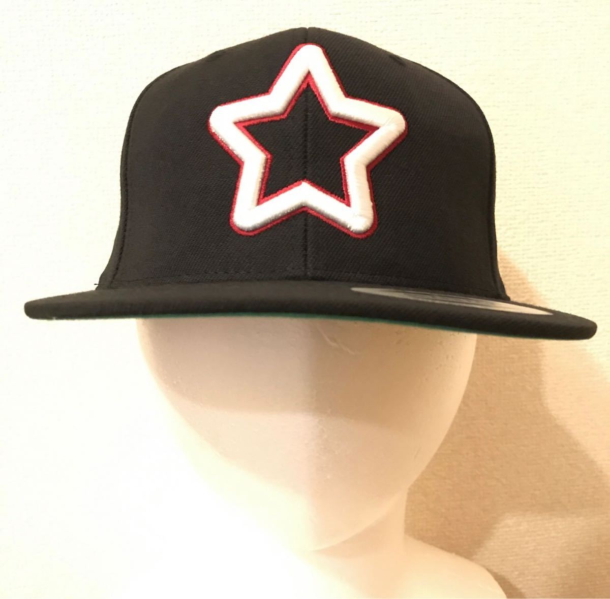 大特価新品 モブスター キャップ double star mesh cap black 中野英雄 スナップバック 白×黒 MOBSTAR
