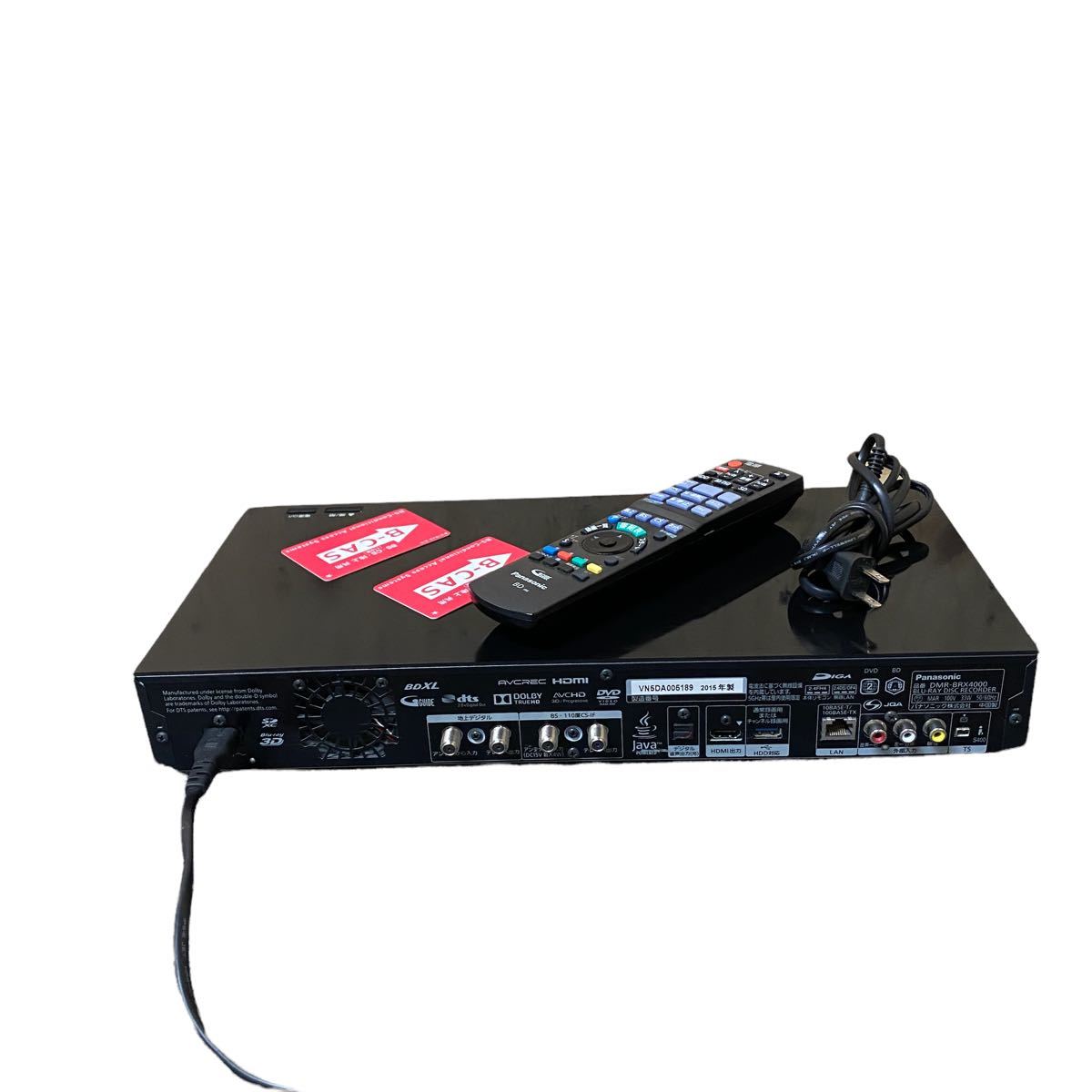 Panasonic/パナソニック DIGA ブルーレイレコーダー DMR-BRX4000 HDD