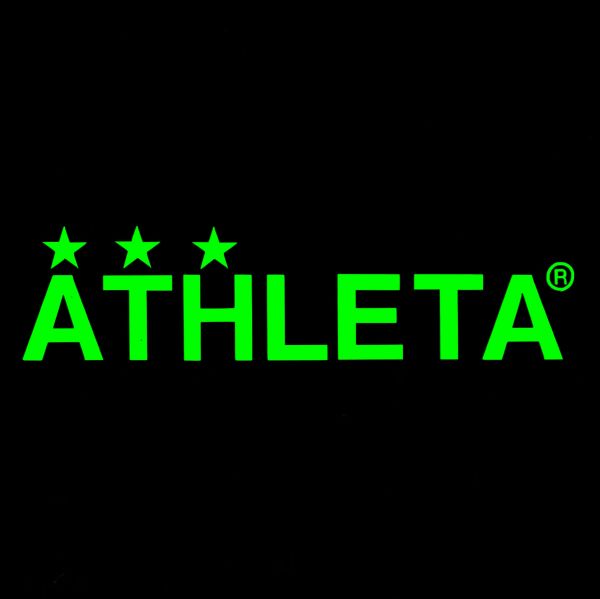 送料0【ATHLETA】アスレタ-30cm　サッカーロゴステッカー1_ライム