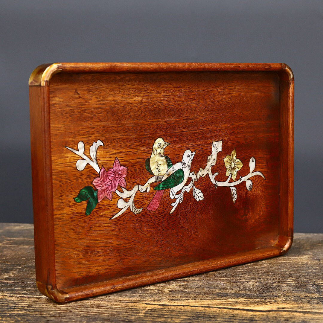 蔵友館蔵品・花梨木製・細密彫・吉祥如意屏風】・希少珍品・置物・賞物