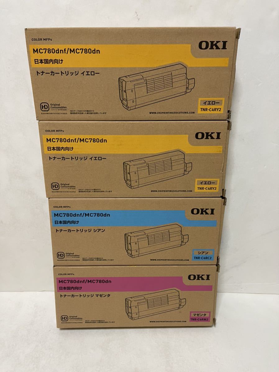 OKI トナーカートリッジ TNR-C4RY2 TNR-C4RC2 TNR-C4RM2 ４本セット ic