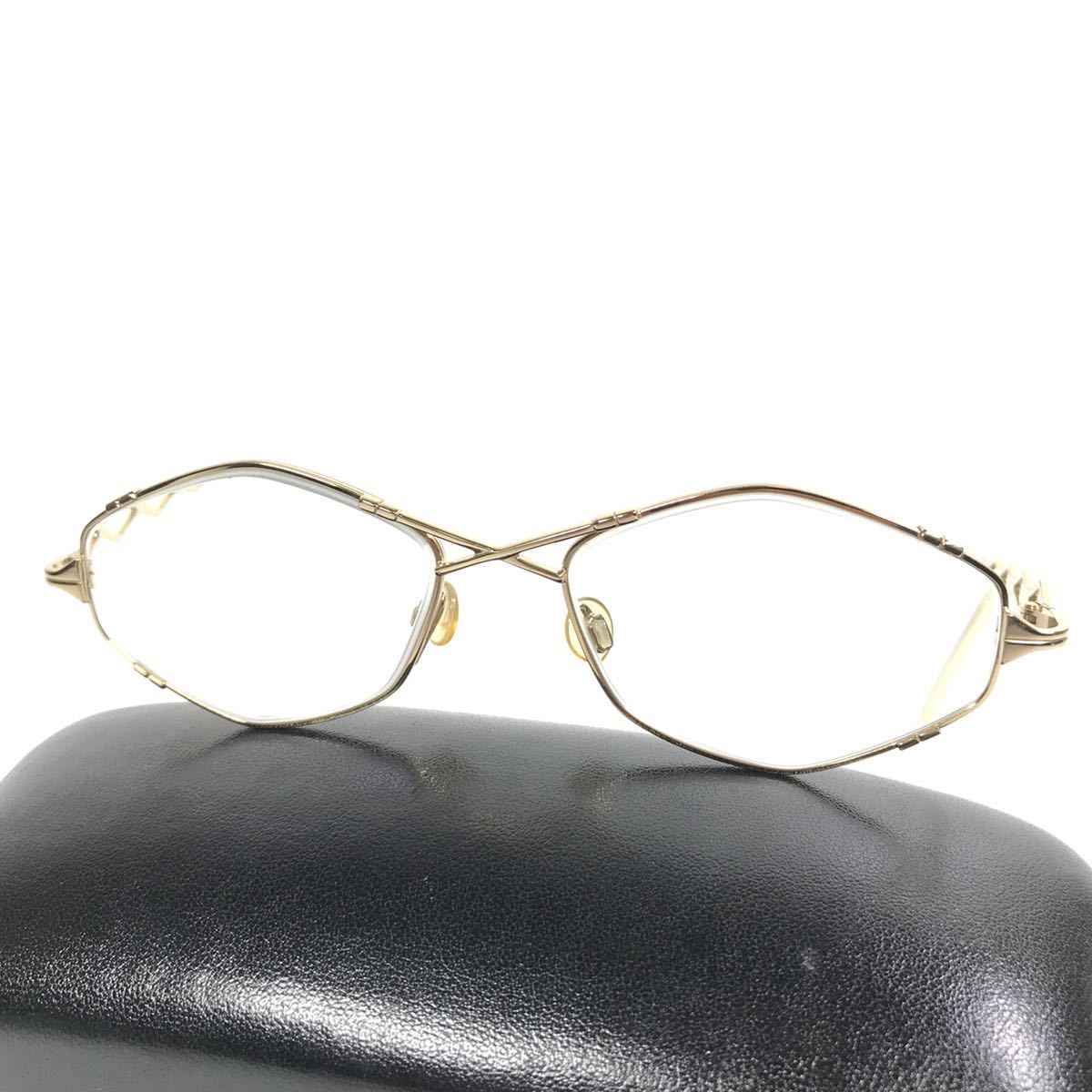 【カザール】本物 CAZAL 眼鏡 MOD1125 ゴールド色系 度入り サングラス メガネ めがね メンズ レディース ドイツ製 送料520円_画像3