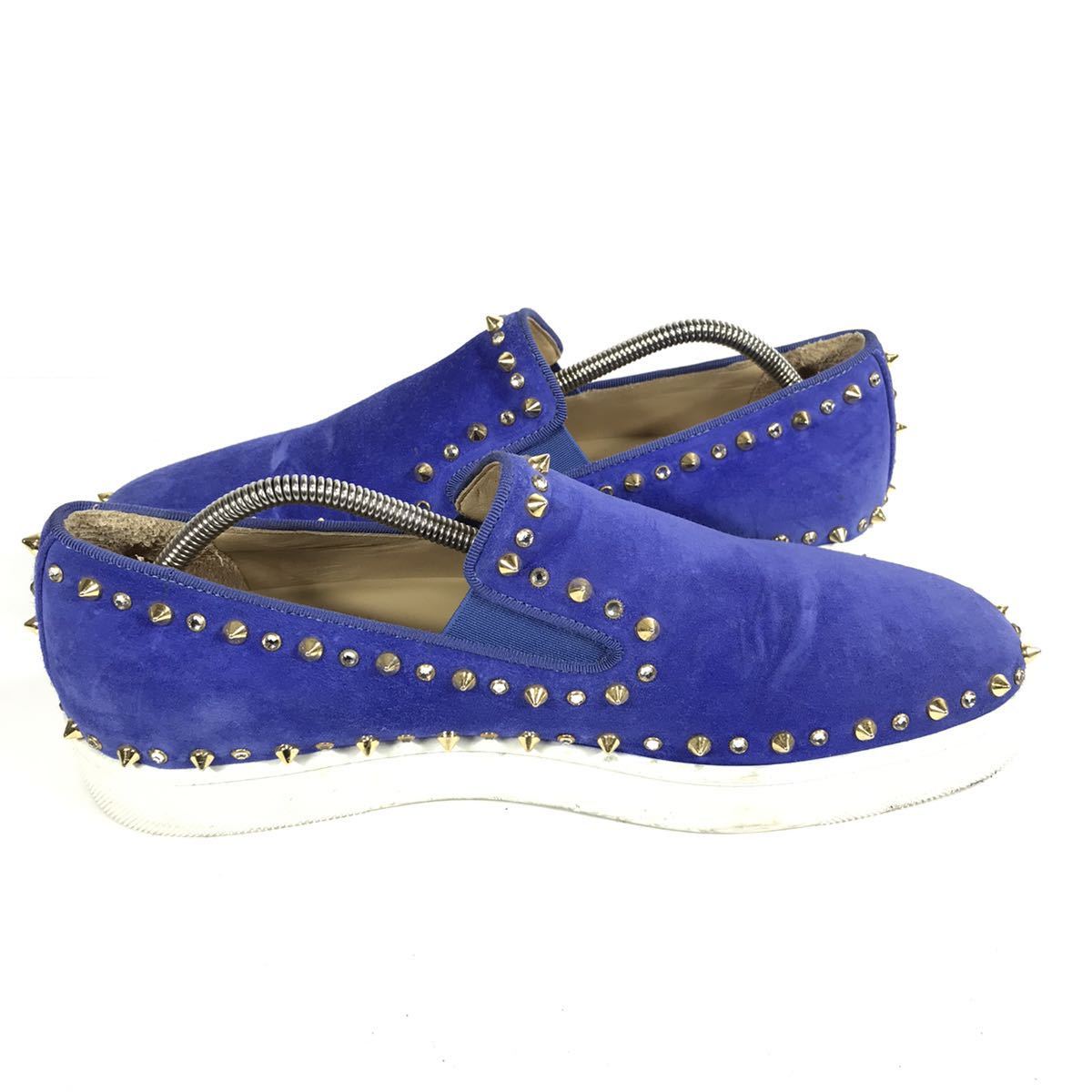 ルブタン】本物 Louboutin 靴 26.5cm ピックボート スパイク