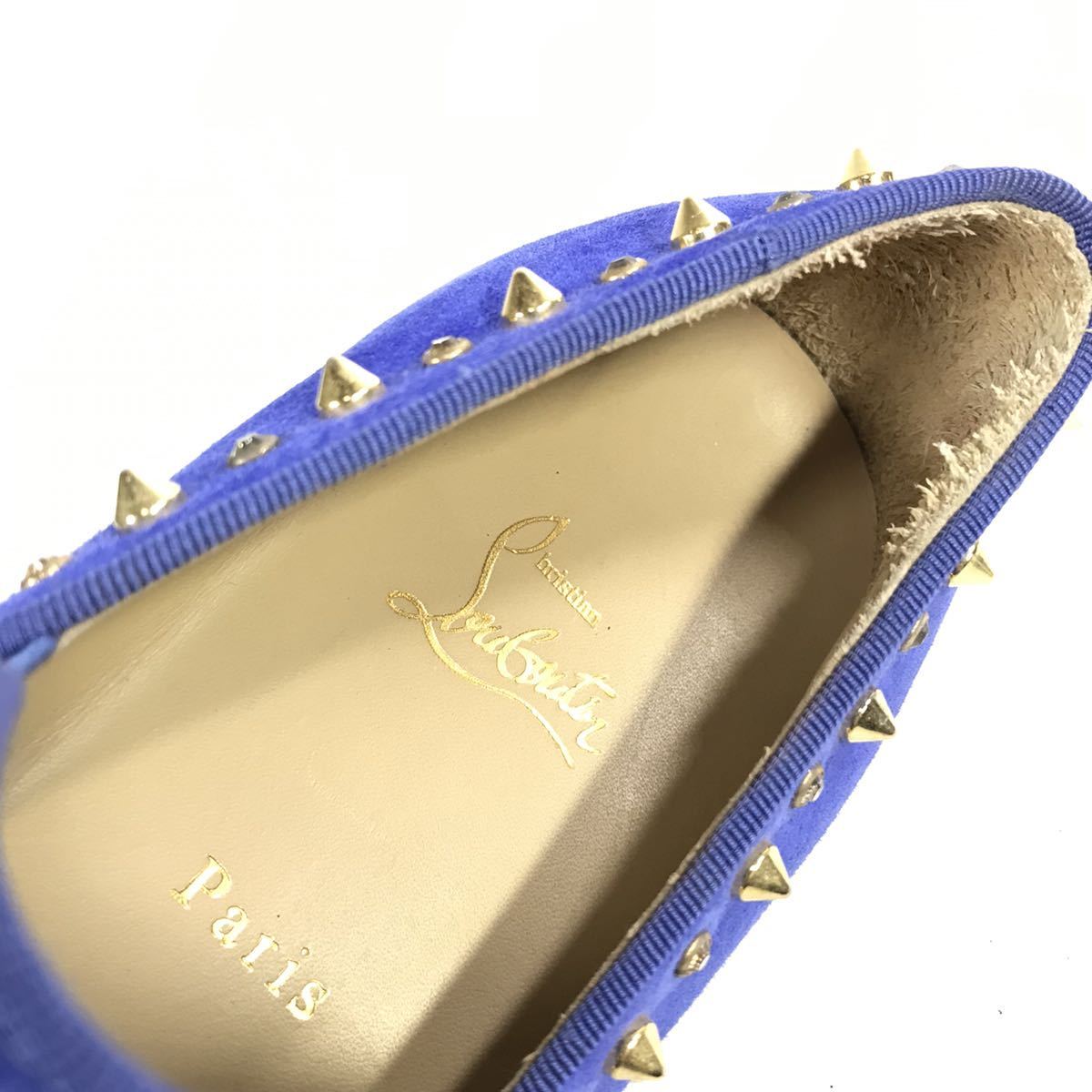 ルブタン】本物 Louboutin 靴 26.5cm ピックボート スパイク