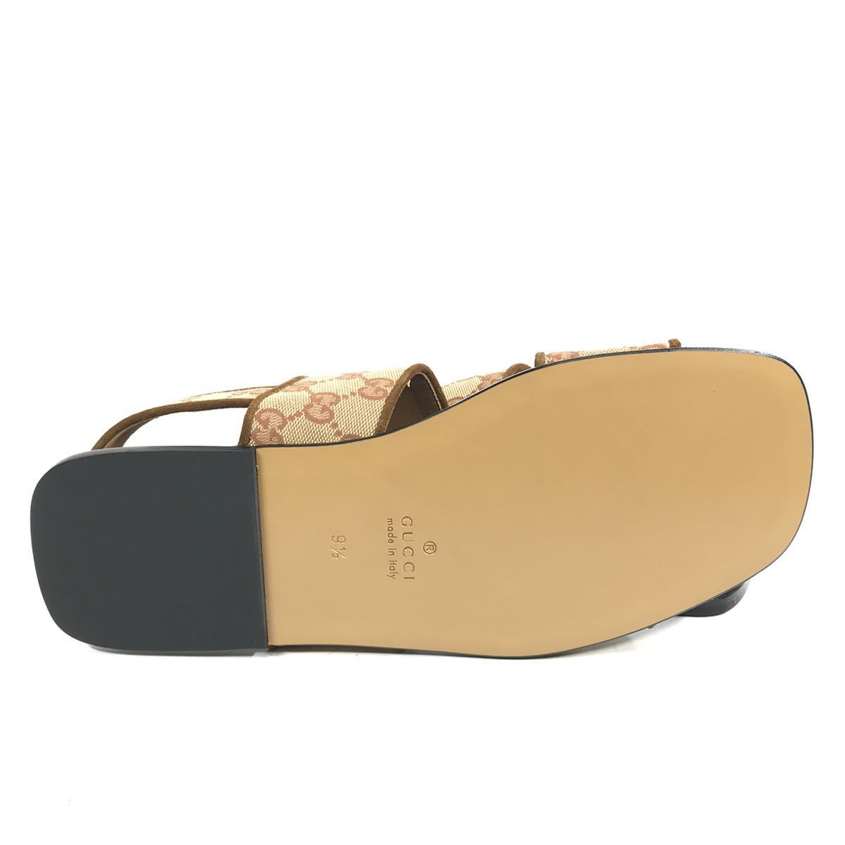 未使用品【グッチ】本物 GUCCI 靴 28.5cm サンダル GG柄 スリッパ