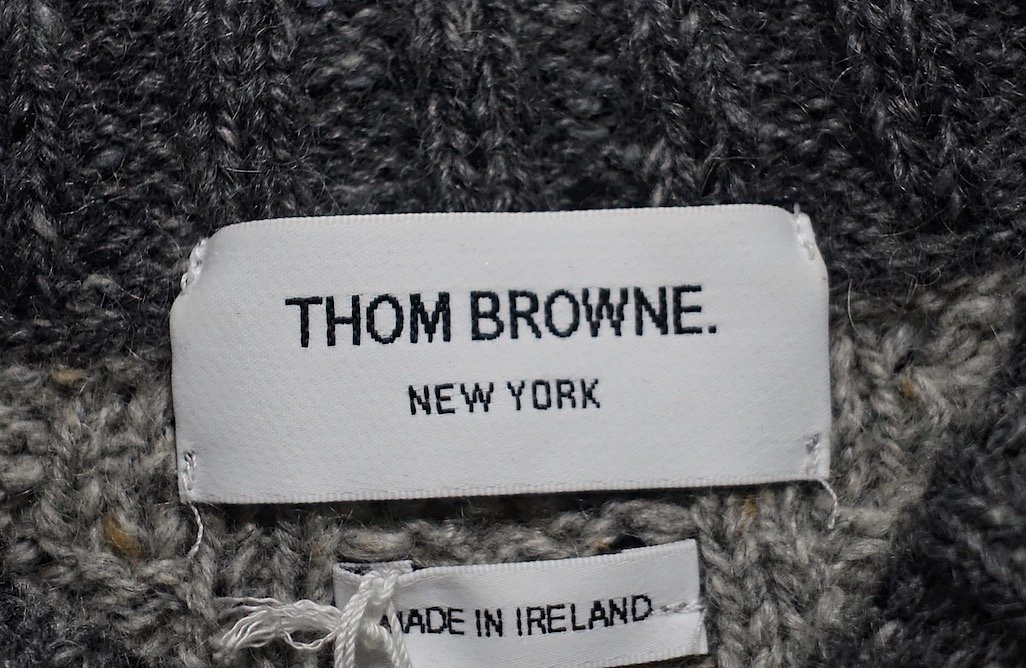 極美品 THOM BROWNE トムブラウン 4BAR アランケーブル ニット